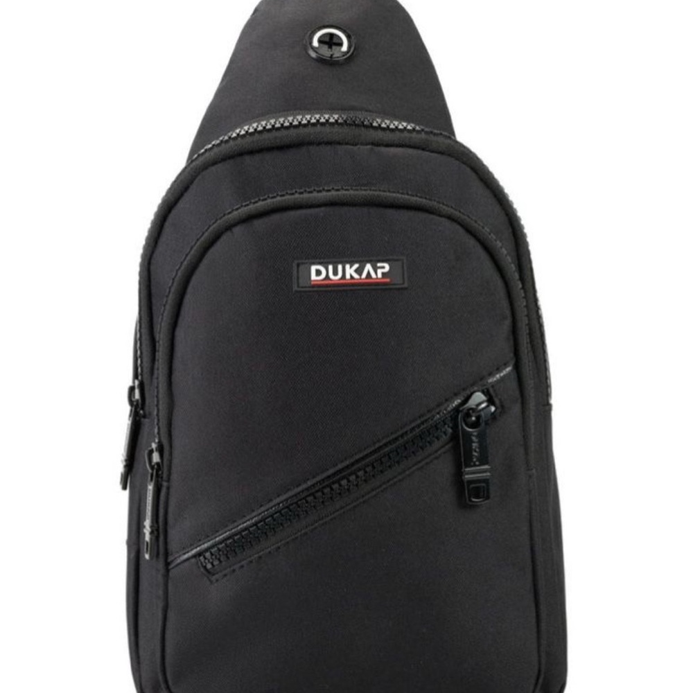 Black Men's Crossbody Backpack